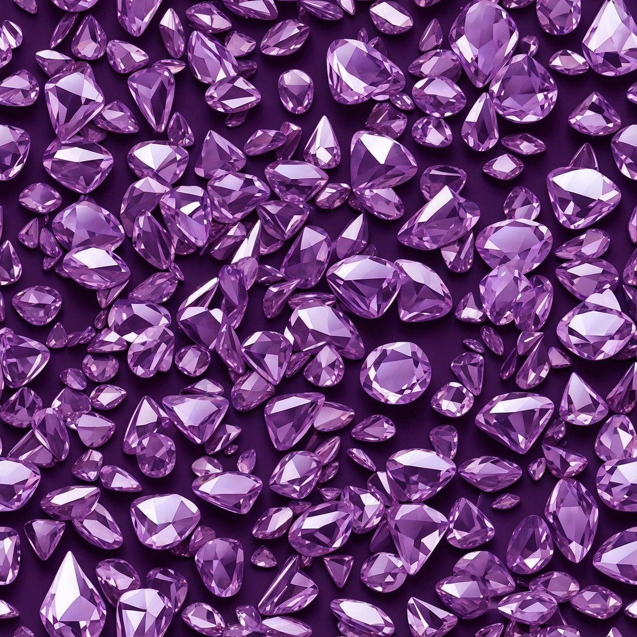 Purple Amethyst Stones