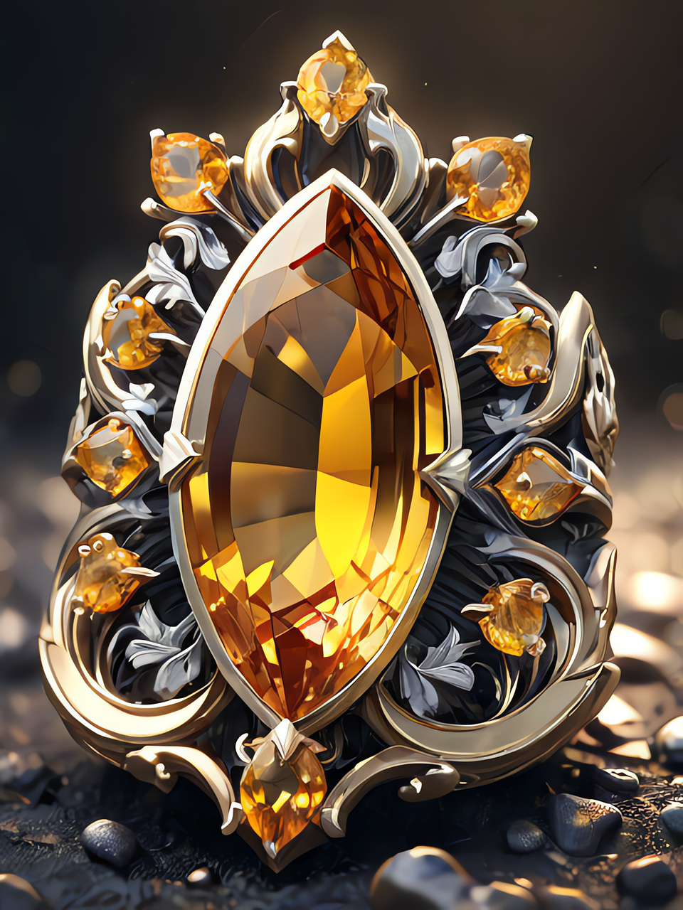 Yellow Citrine Gemstones