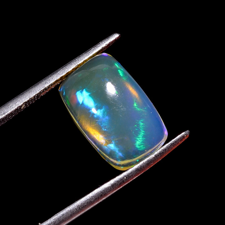 ethiopian opal natural radiant shape cabochon loose gemstone