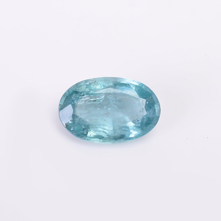 natural blue kyanite oval shape cut stone loose gemstone