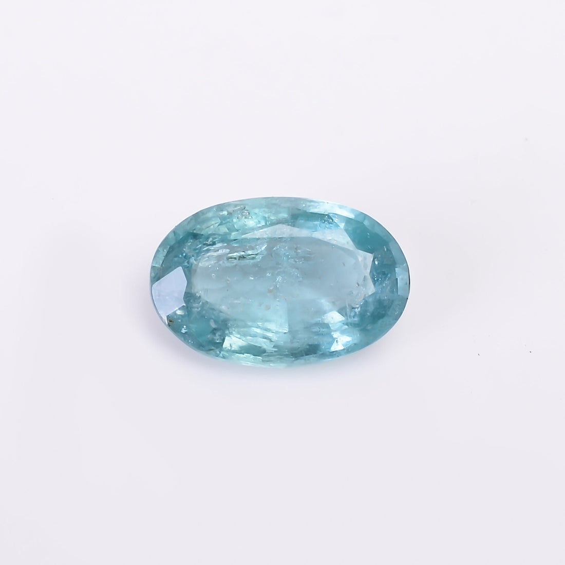 natural blue kyanite oval shape cut stone loose gemstone