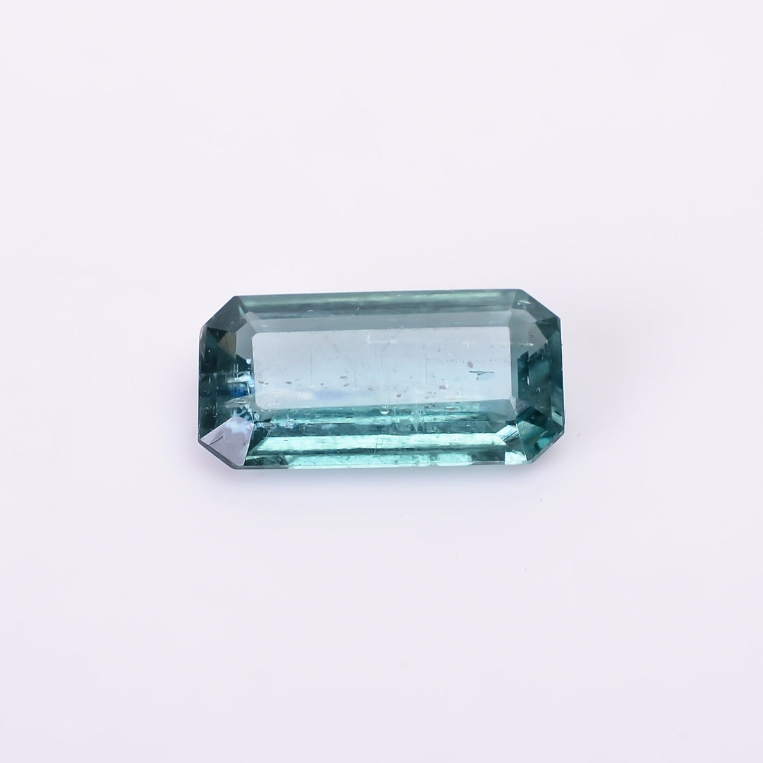 natural neon green kyanite radiant shape cut stone loose gemstone