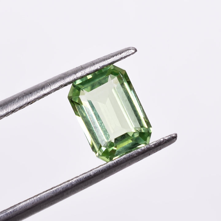 natural mint kyanite radiant shape cut stone loose gemstone