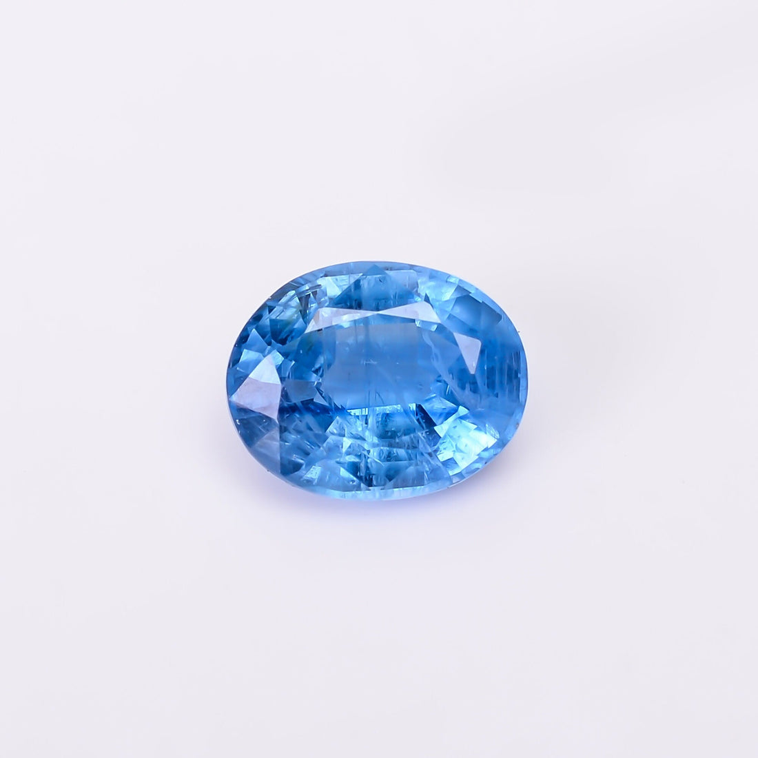 natural blue kyanite oval shape cut stone loose gemstone