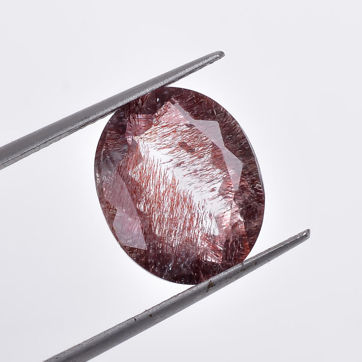 elestial quartz oval shape natural cut stone loose gemstone