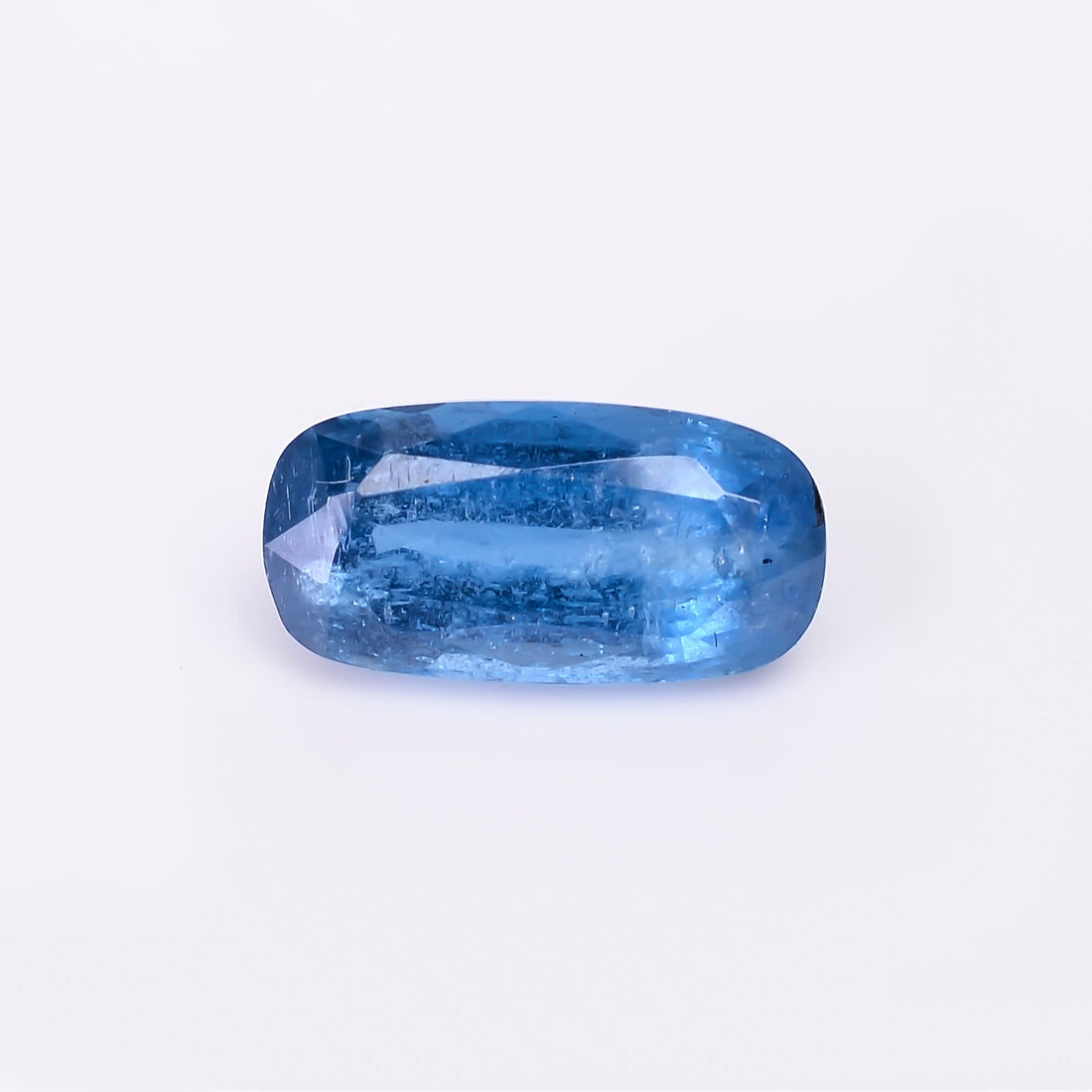 natural blue kyanite radiant shape cut stone loose gemstone