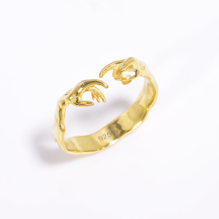 hand of god giving life to adam 925 sterling silver ring y 7783 7785