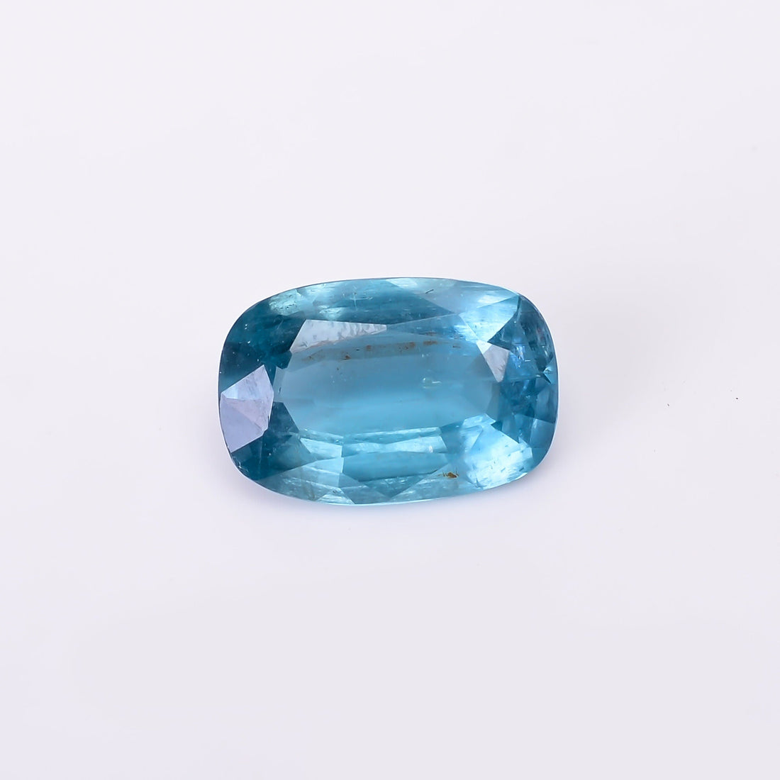 natural blue kyanite radiant shape cut stone loose gemstone