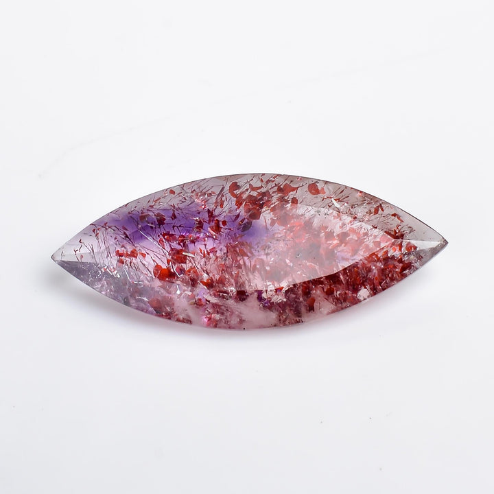 natural elestial quartz marquise shape faceted loose gemstone