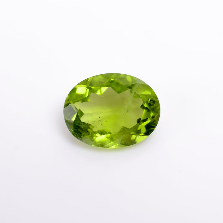 peridot natural oval shape cut stone loose gemstone
