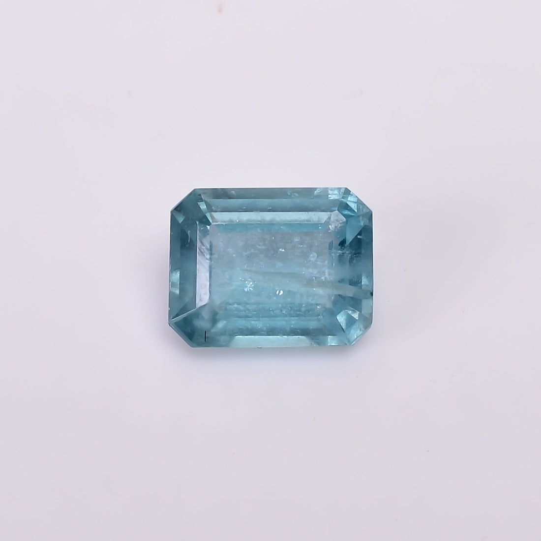 natural blue kyanite radiant shape cut stone loose gemstone