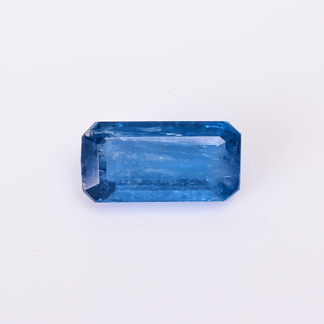 natural blue kyanite radiant shape cut stone loose gemstone