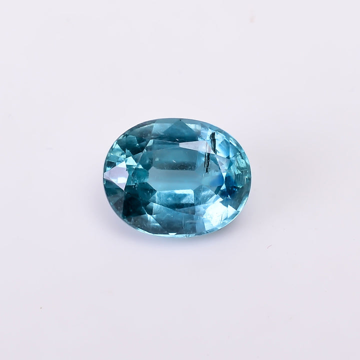 natural blue oval shape cut stone loose gemstone