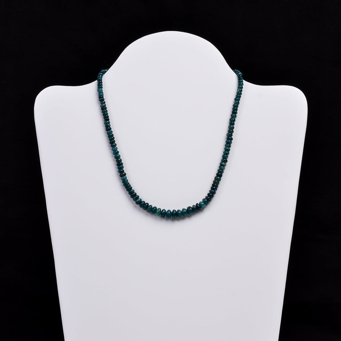 grandidierite natural gemstone rondelle shape smooth beads necklace