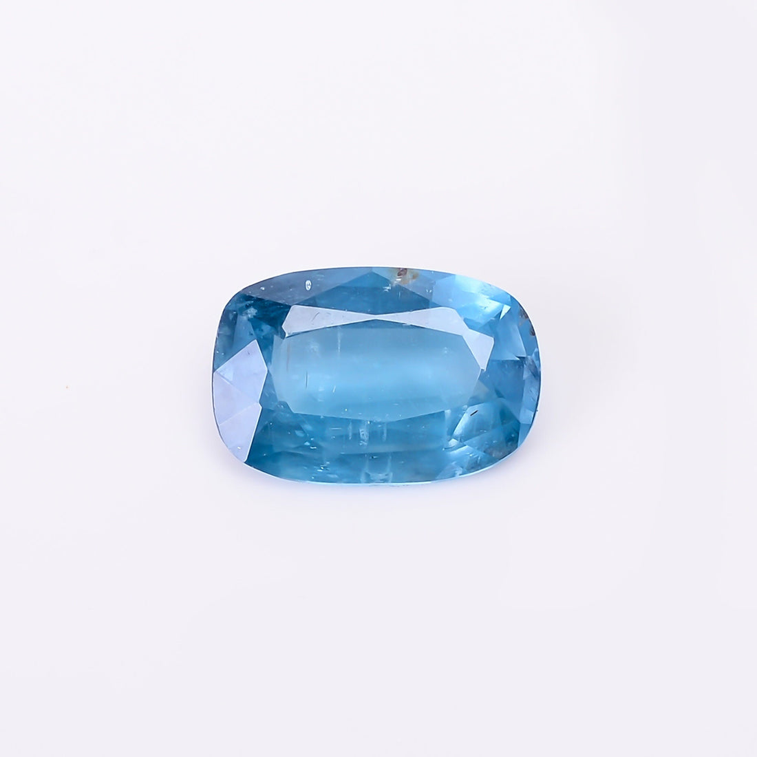 natural blue kyanite radiant shape cut stone loose gemstone