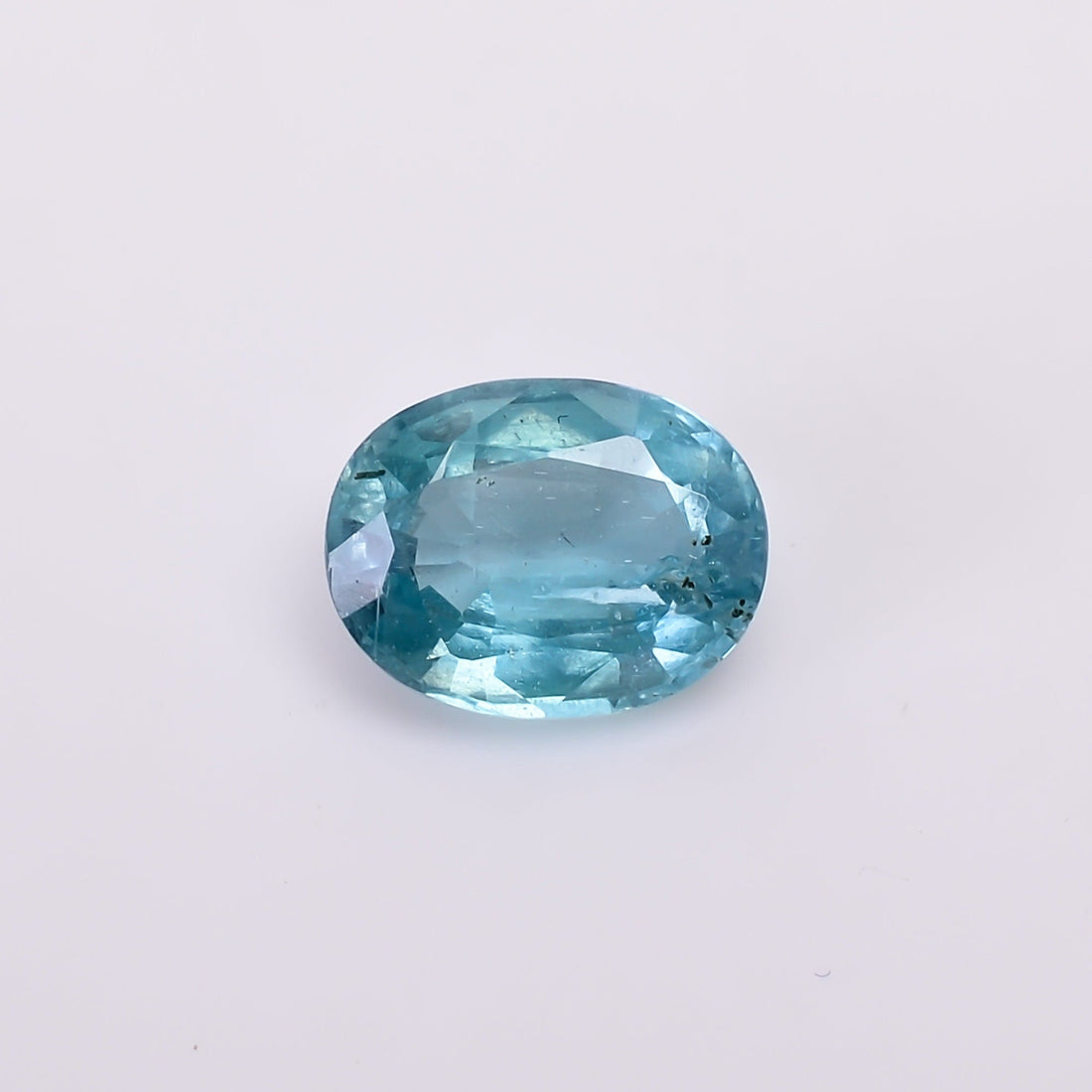 natural blue kyanite oval shape cut stone loose gemstone