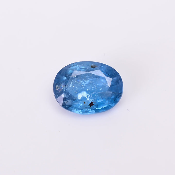 natural blue kyanite oval shape cut stone loose gemstone