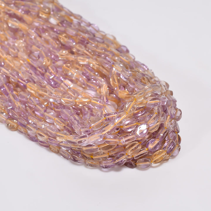 ametrine natural gemstone oval shape smooth