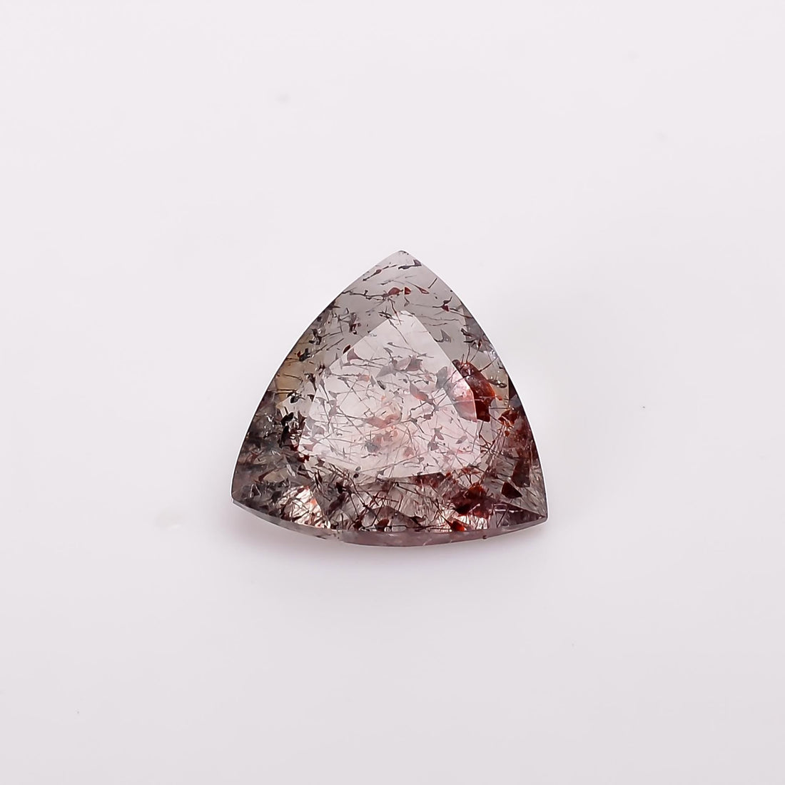 elestial quartz triangle shape cut stone loose gemstone