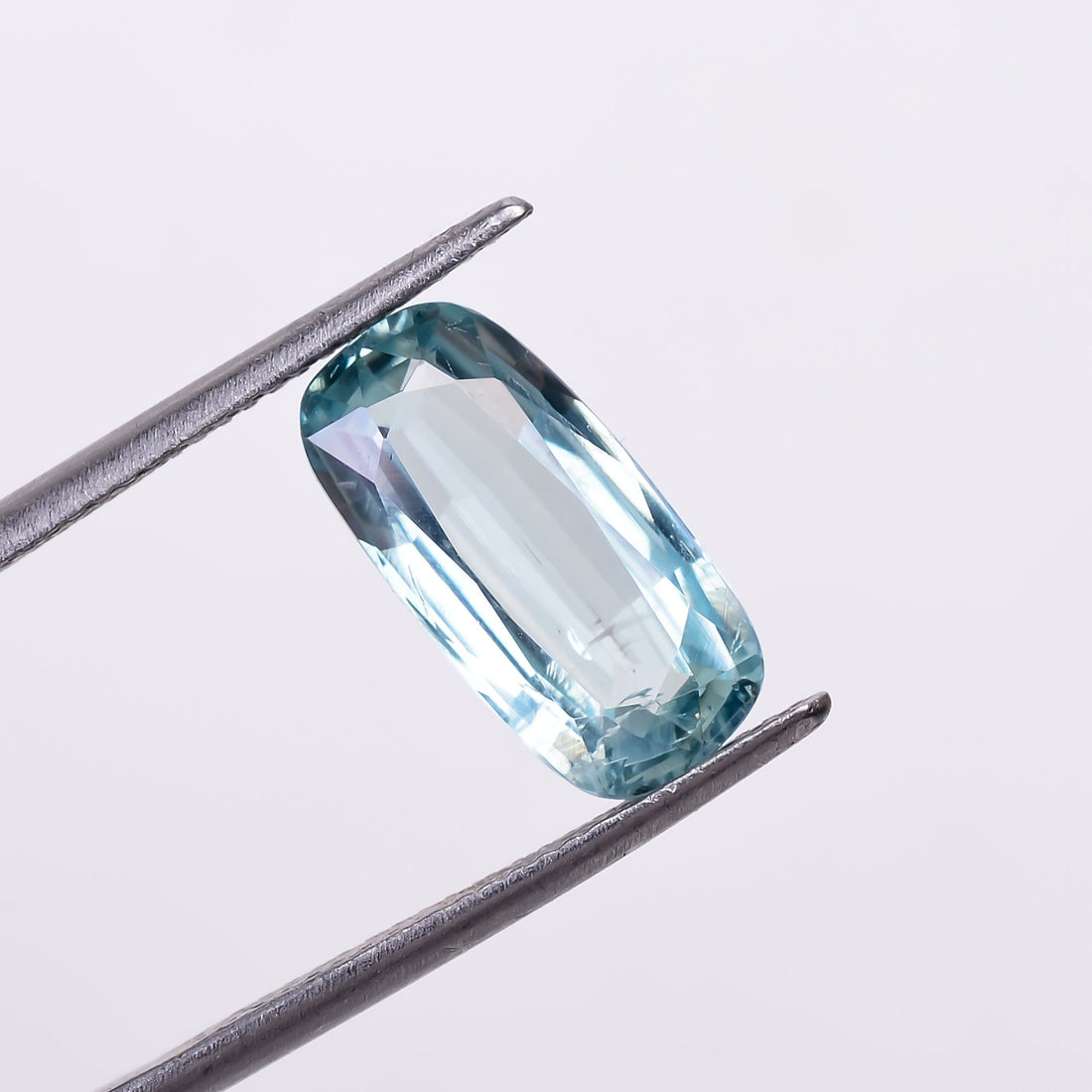 natural neon green kyanite radiant shape cut stone loose gemstone