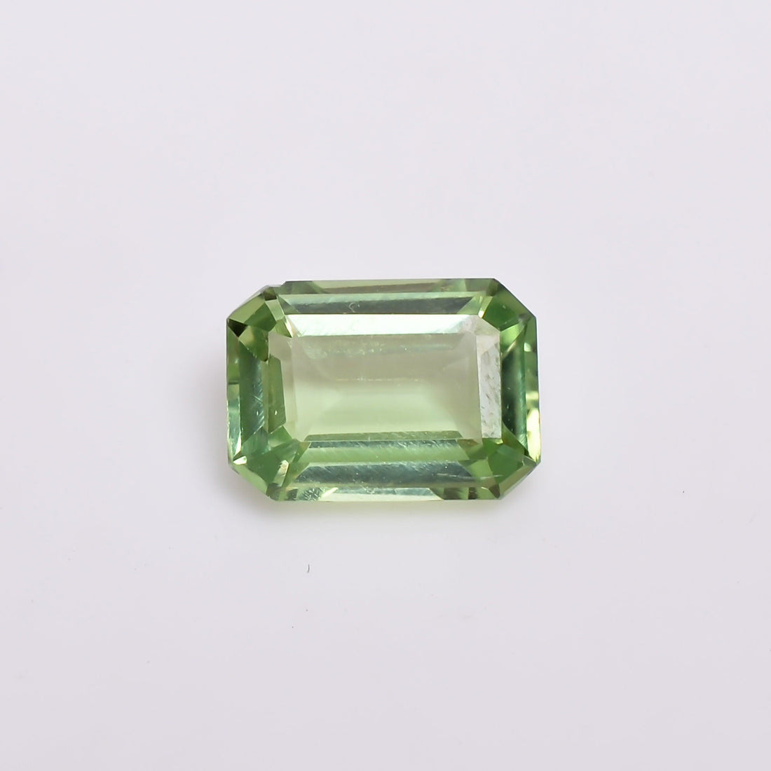 natural mint kyanite radiant shape cut stone loose gemstone