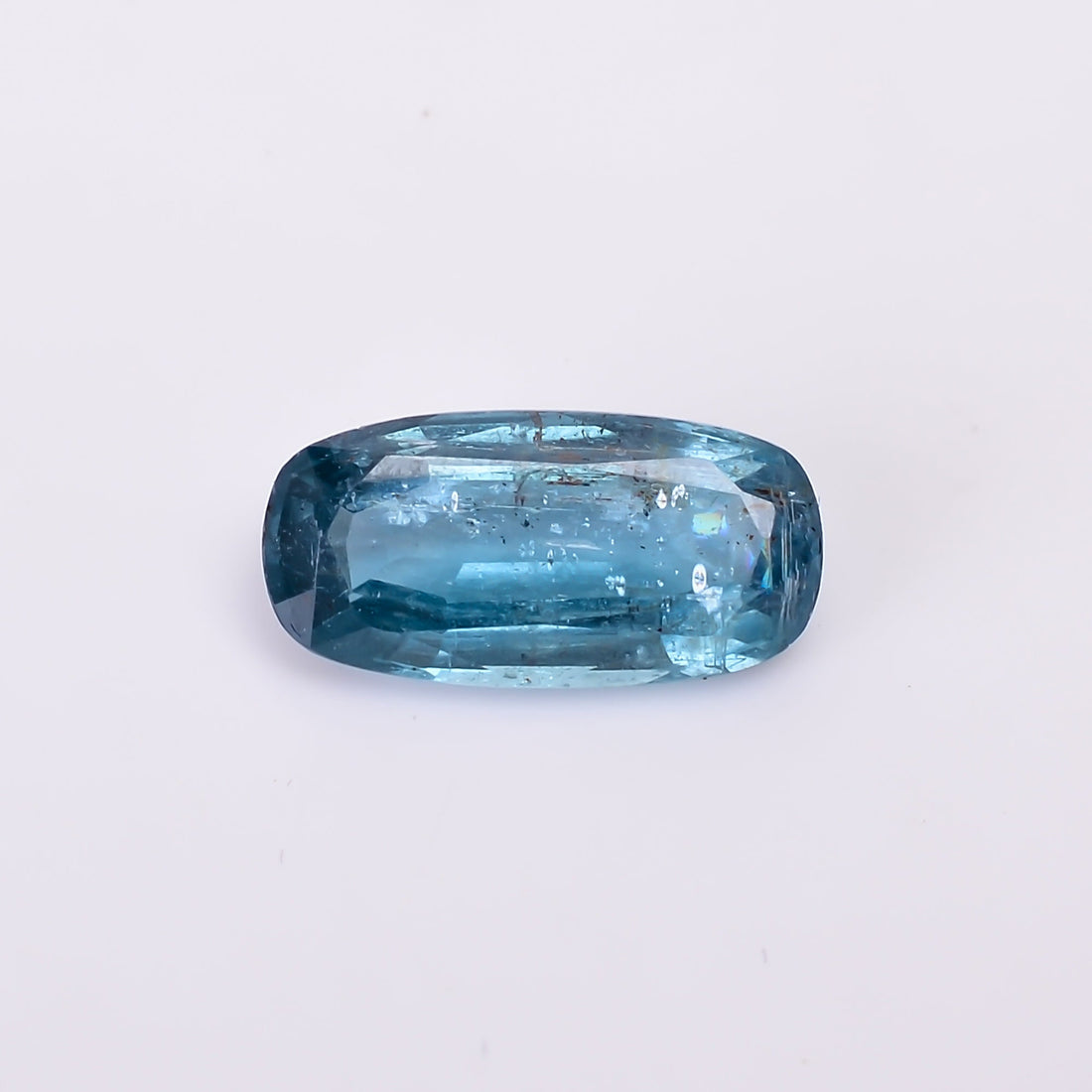 natural blue kyanite radiant shape cut stone loose gemstone