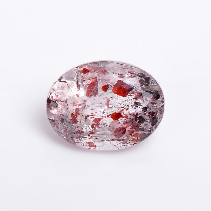 elestial quartz oval shape natural cut stone loose gemstone