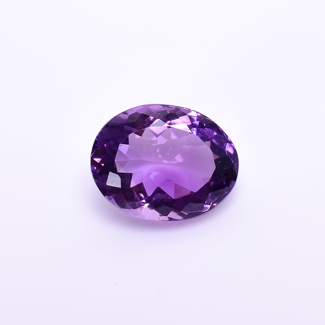 natural amethyst oval shape facit cut stone non heated loose gemstone