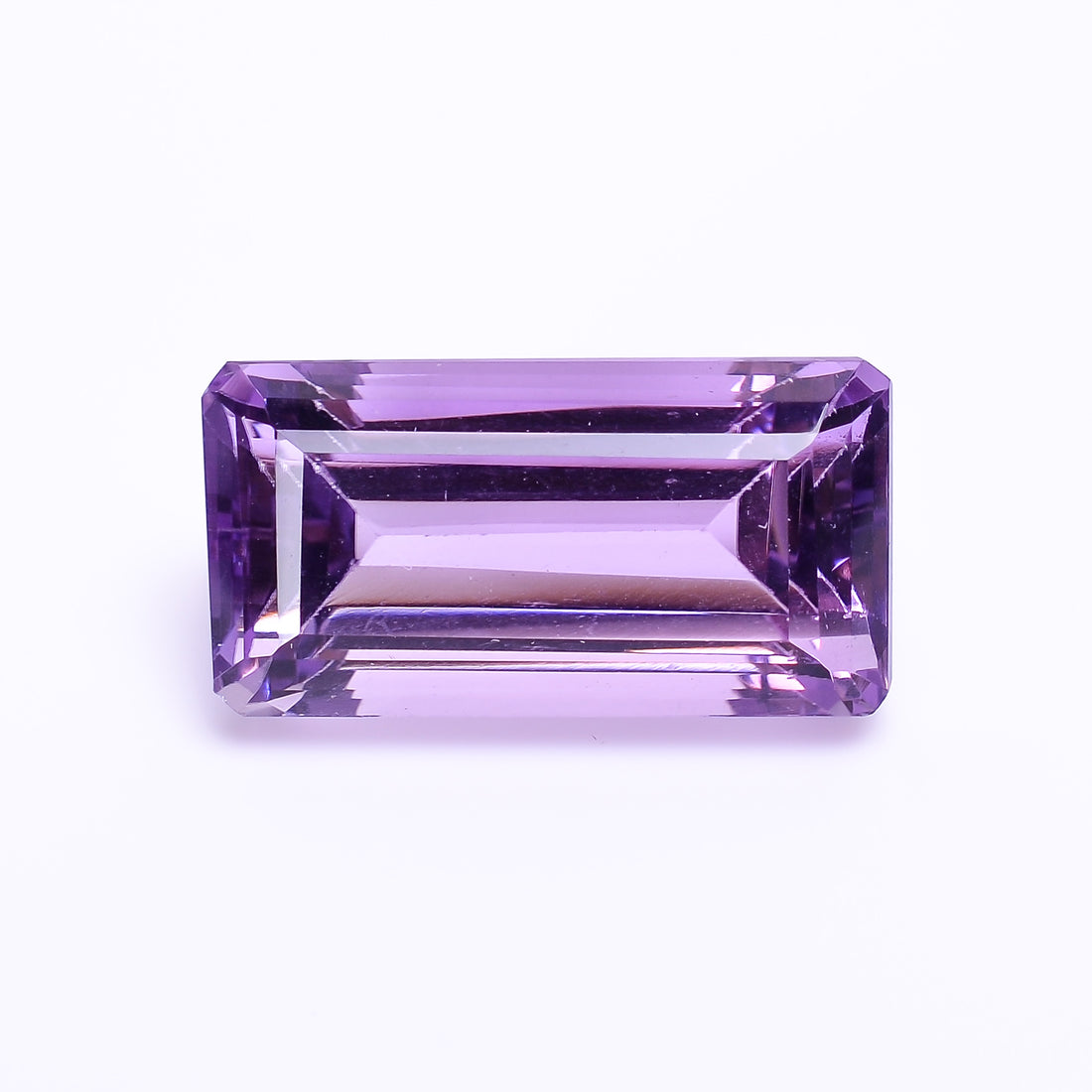 natural amethyst radiant shape facit cut stone non heated loose gemstone