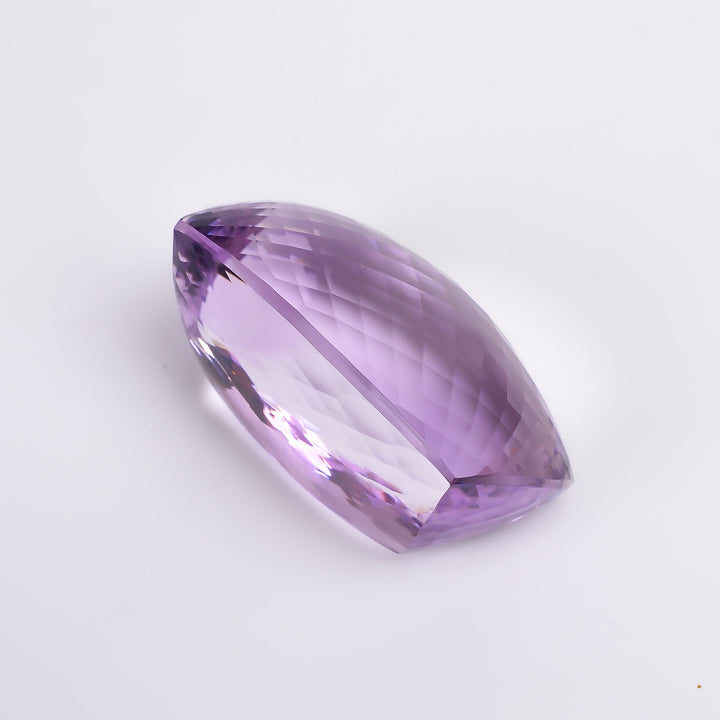 natural pink amethyst radiant shape faceted