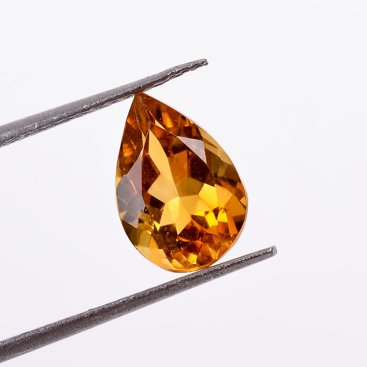 citrine pear shape cut stone natural loose gemstone