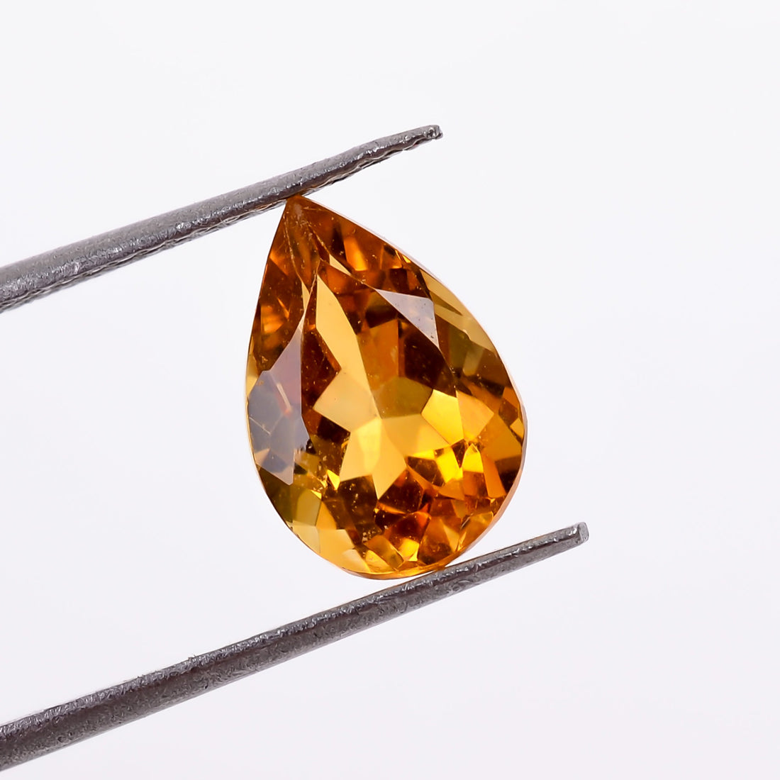 citrine pear shape cut stone natural loose gemstone
