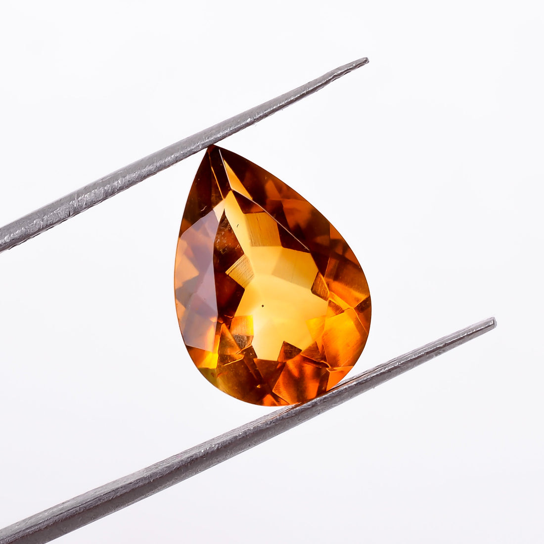 citrine pear shape cut stone natural loose gemstone