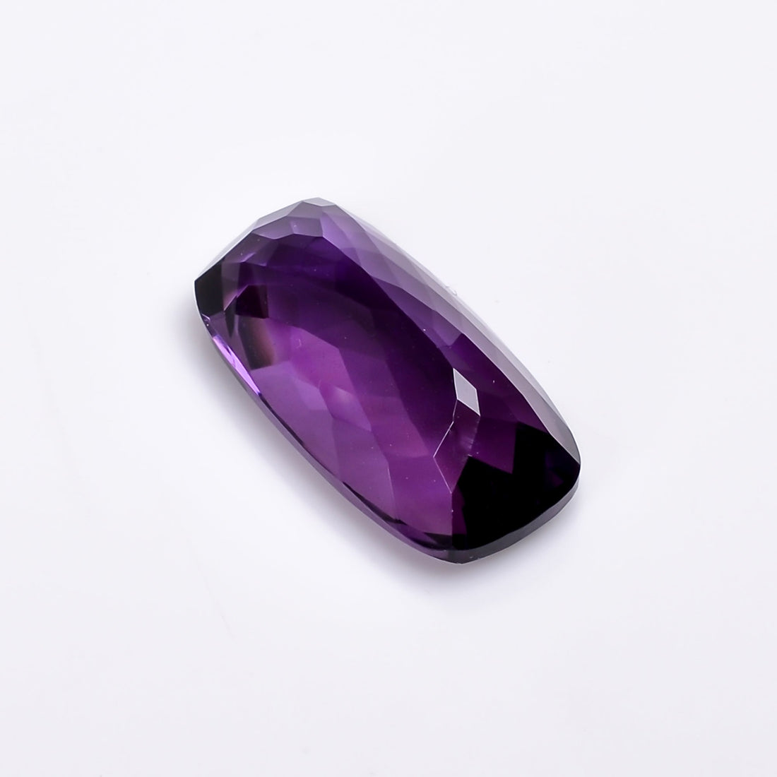 natural amethyst radiant shape cut stone loose gemstone