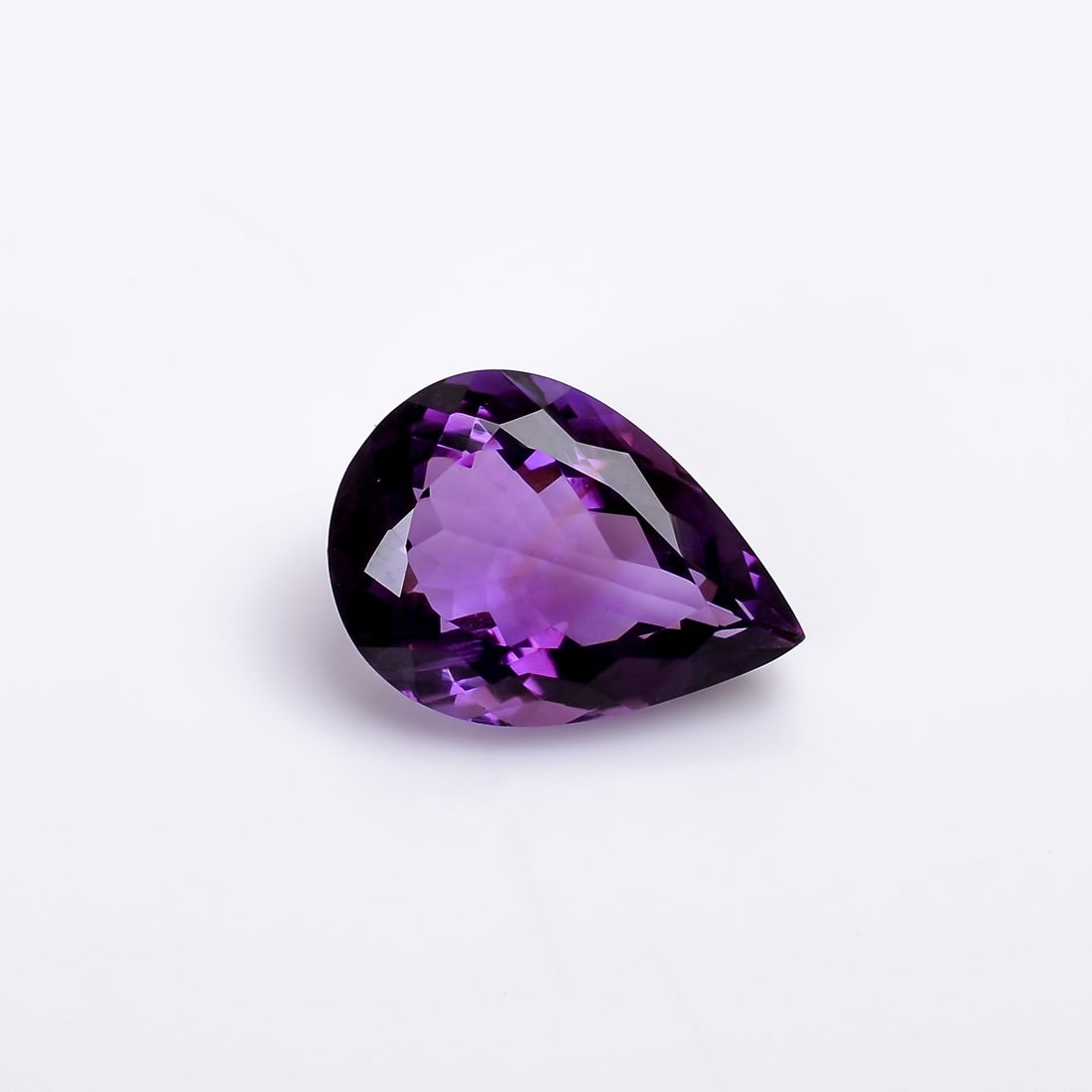 natural amethyst pear shape cut stone loose gemstone