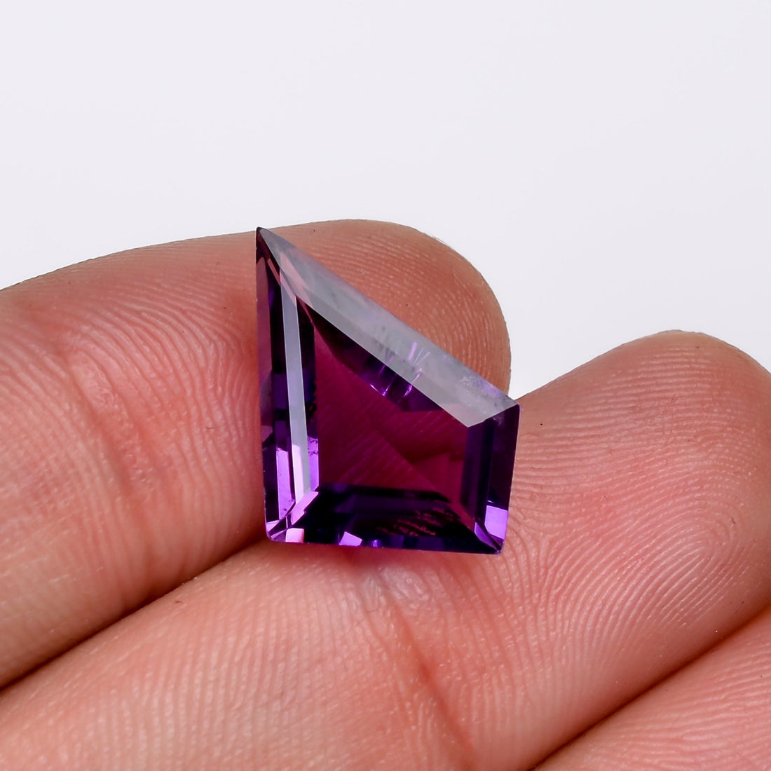 natural amethyst fancy shape cut stone loose gemstone