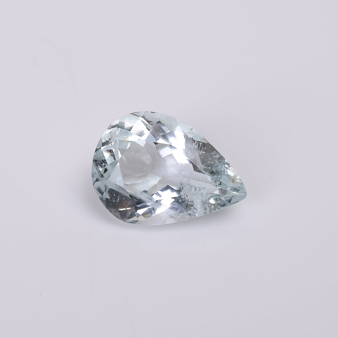 natural aquamarine pear shape cut stone loose gemstone
