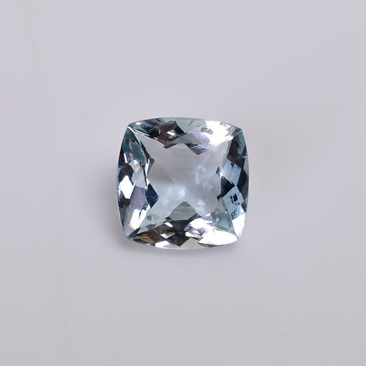 natural aquamarine cushion shape cut stone loose gemstone