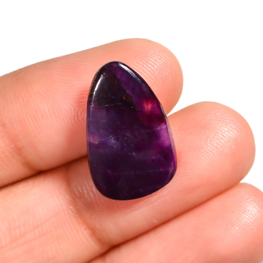 natural sugilite pear shape cabochon loose gemstone
