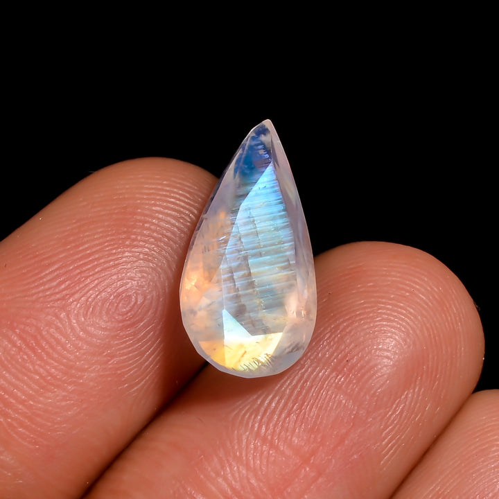 oceans whisper moonstone pear shape cut stone loose gemstone