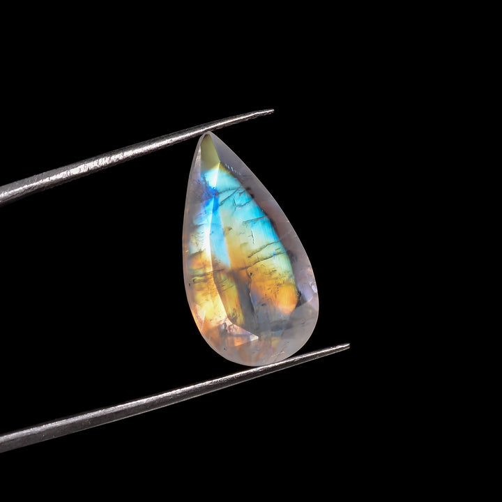 ethereal teardrop moonstone pear shape cut stone loose gemstone