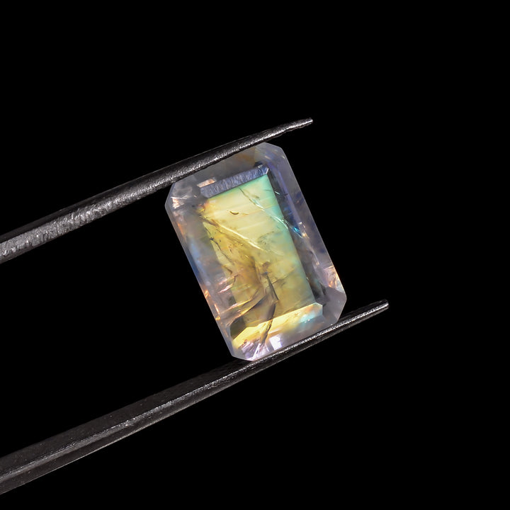 sunbeam glow moonstone radiant shape cut stone loose gemstone