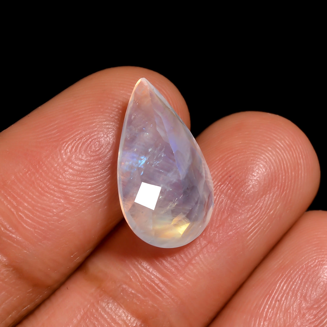 tear of the sun moonstone pear shape cut stone loose gemstone