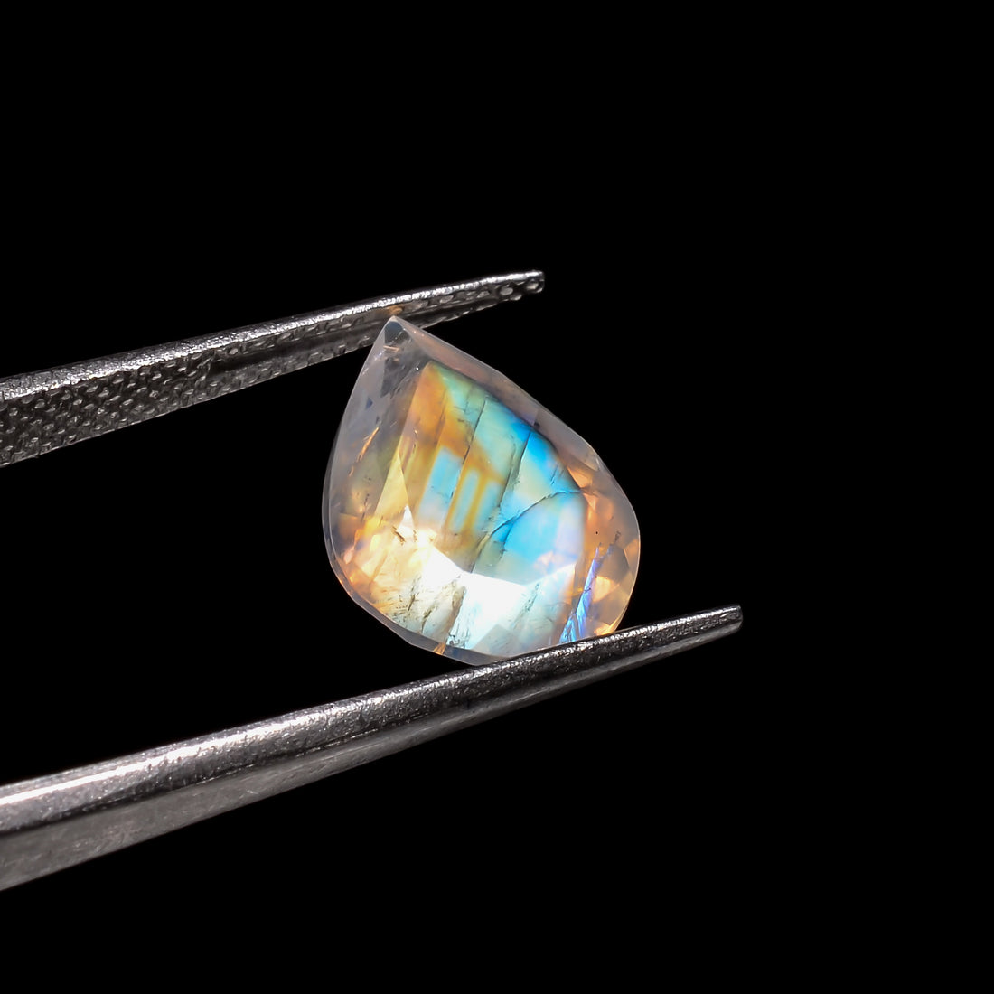 lava sky gem moonstone pear shape cut stone loose gemstone