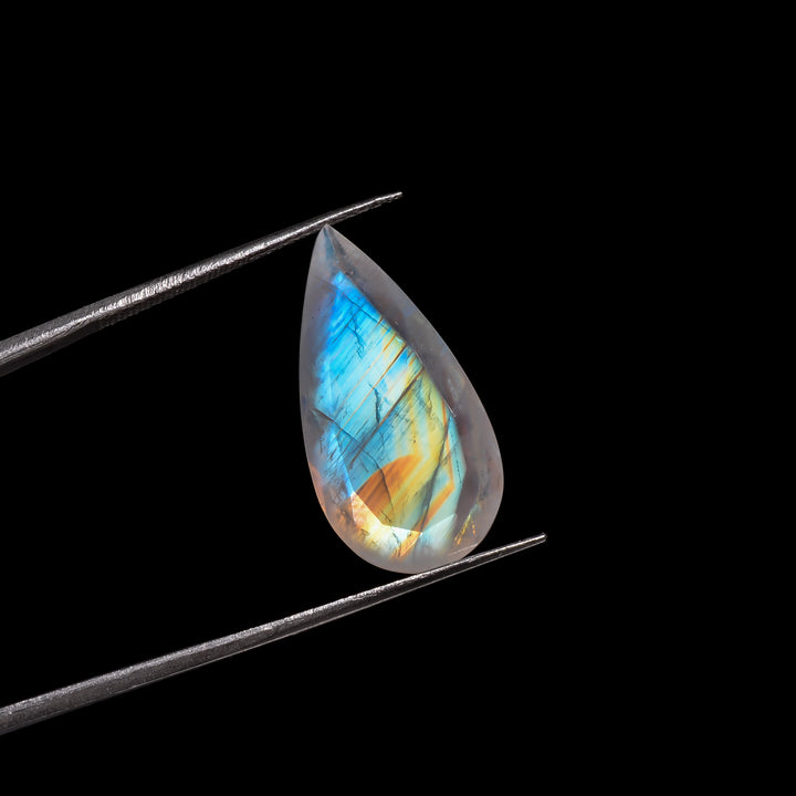 mythic flame moonstone pear shape cut stone loose gemstone