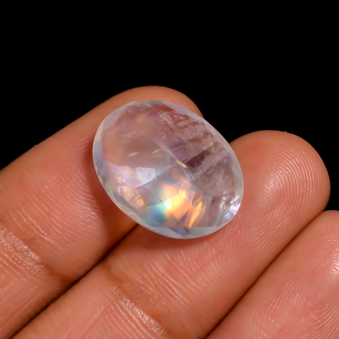 enchanted nightfall moonstone oval shape cut stone loose gemstone