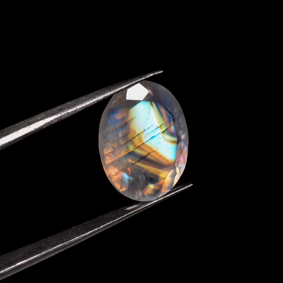 enchanted nightfall moonstone oval shape cut stone loose gemstone