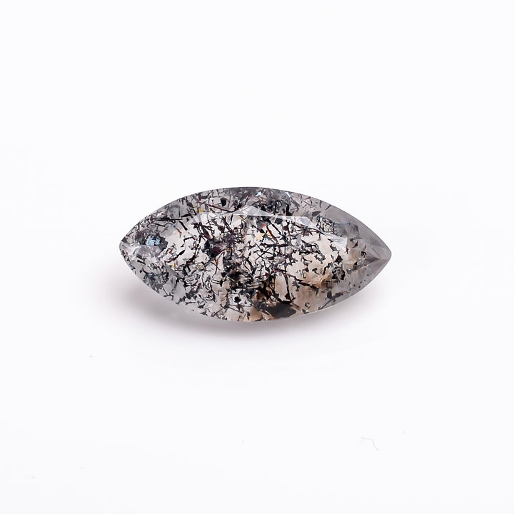 elestial hematite quartz marquise shape cut stone loose gemstone