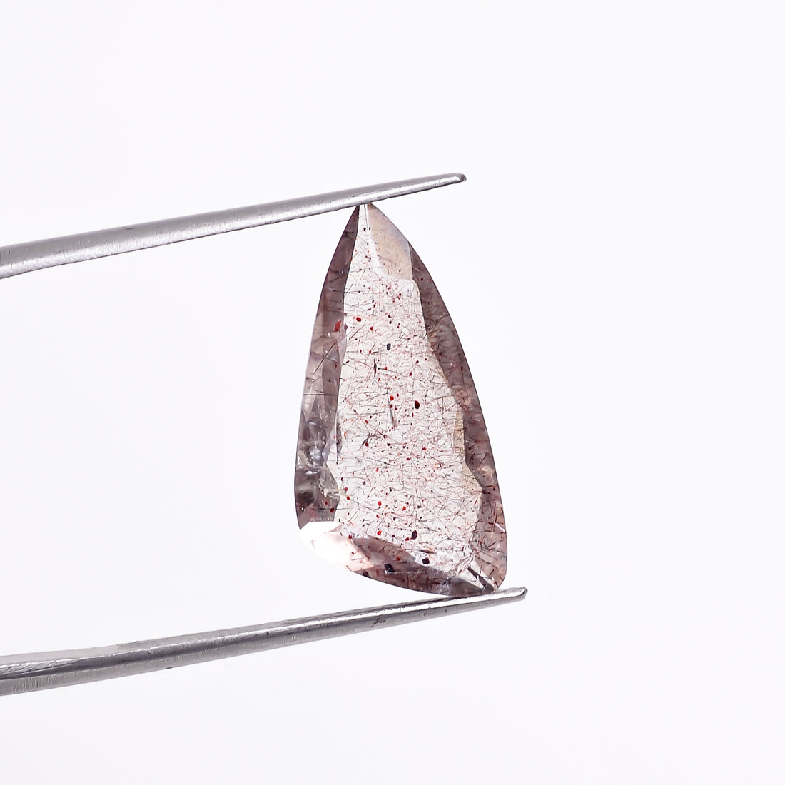 elestial hematite quartz fancy shape cut stone loose gemstone