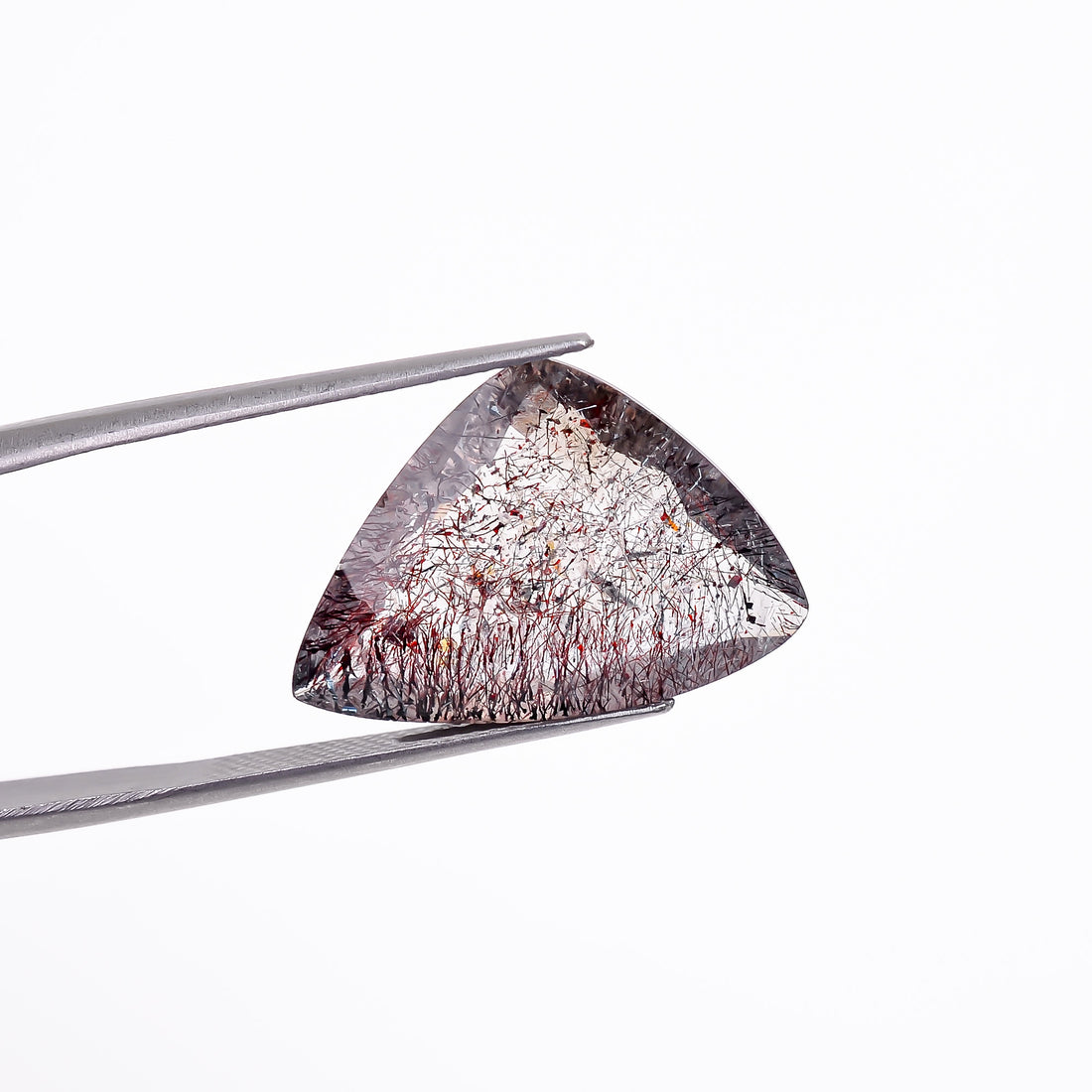 elestial hematite quartz fancy shape cut stone loose gemstone